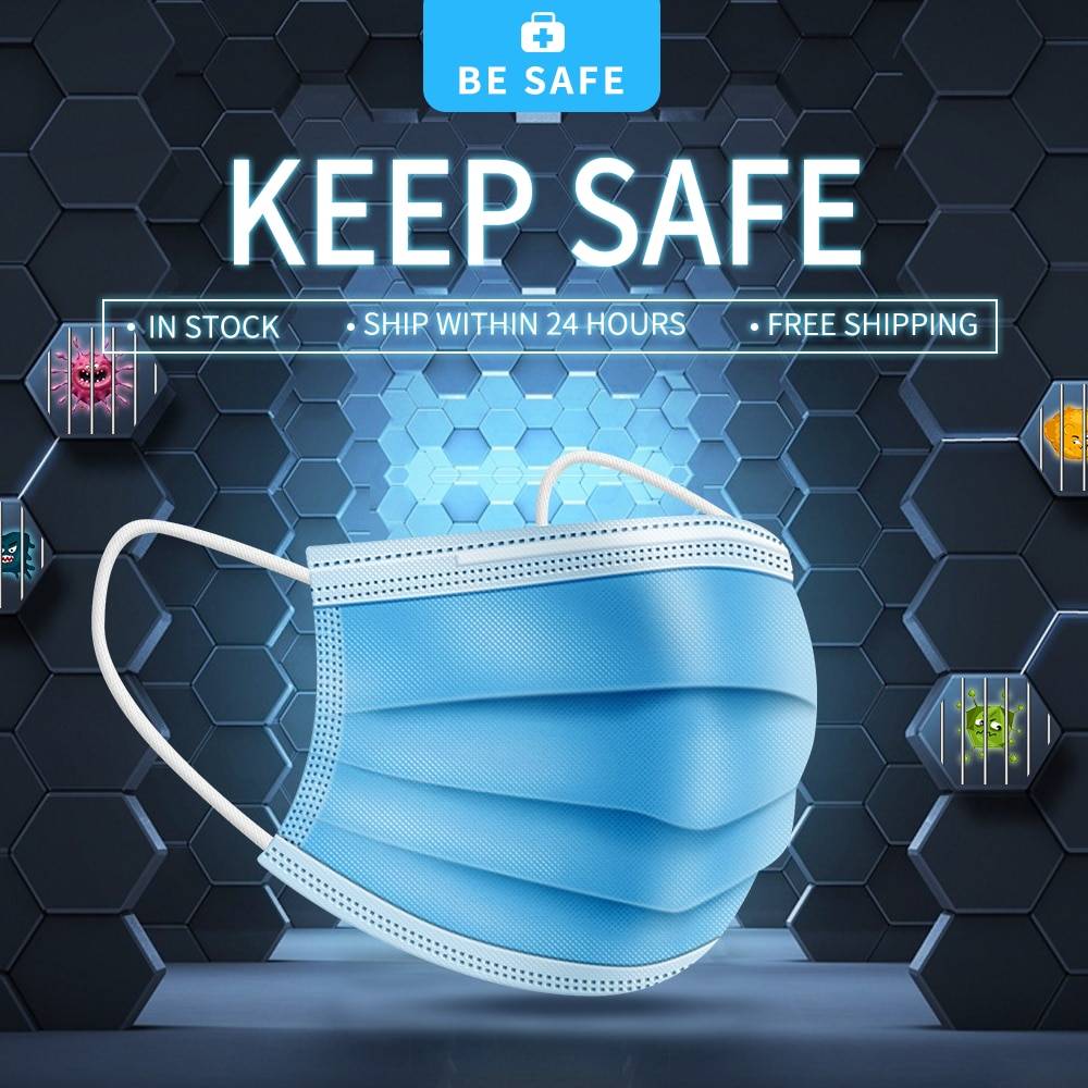 N95 одноразовые маски медицинская маска хирургическая маска 3-слойная Антивирусная Анти-пыль FFP3 KF94 нетканые эластичные ушные петли маски для лица, рта
