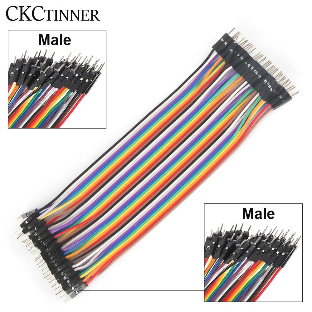 40-контактный кабель Dupont Line, 10 см, 20 см, 30 см, штекер-штекер, гнездо-гнездо, перемычка, кабель Dupont для PCB, Набор для творчества