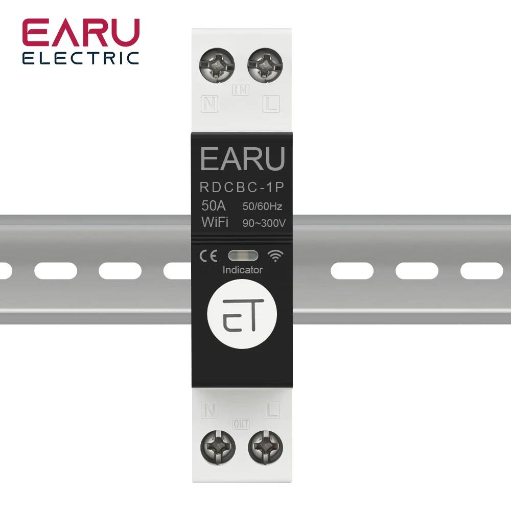 1P din-рейка WIFI автоматический выключатель Умный таймер реле дистанционное управление с помощью приложения EWeLink умный дом совместим с Alexa Google