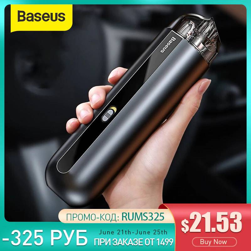 Baseus портативный автомобильный пылесос Ручной беспроводной пылесос Вакуумный Автоматический 5000 ПА всасывание для домашнего рабочего стола мини пылесос