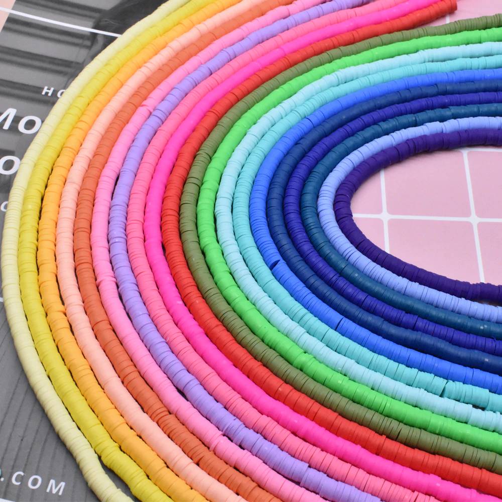 6 мм 400 шт./лот DIY ювелирных изделий полимерные глиняные бусины резиновые бусины для Бохо ювелирных изделий Браслет аксессуар