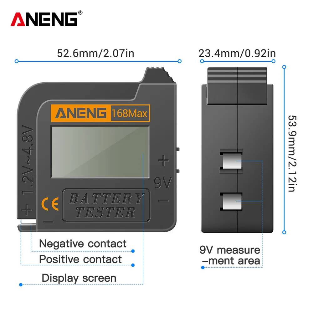 Тестер аккумулятора ANENG 168Max