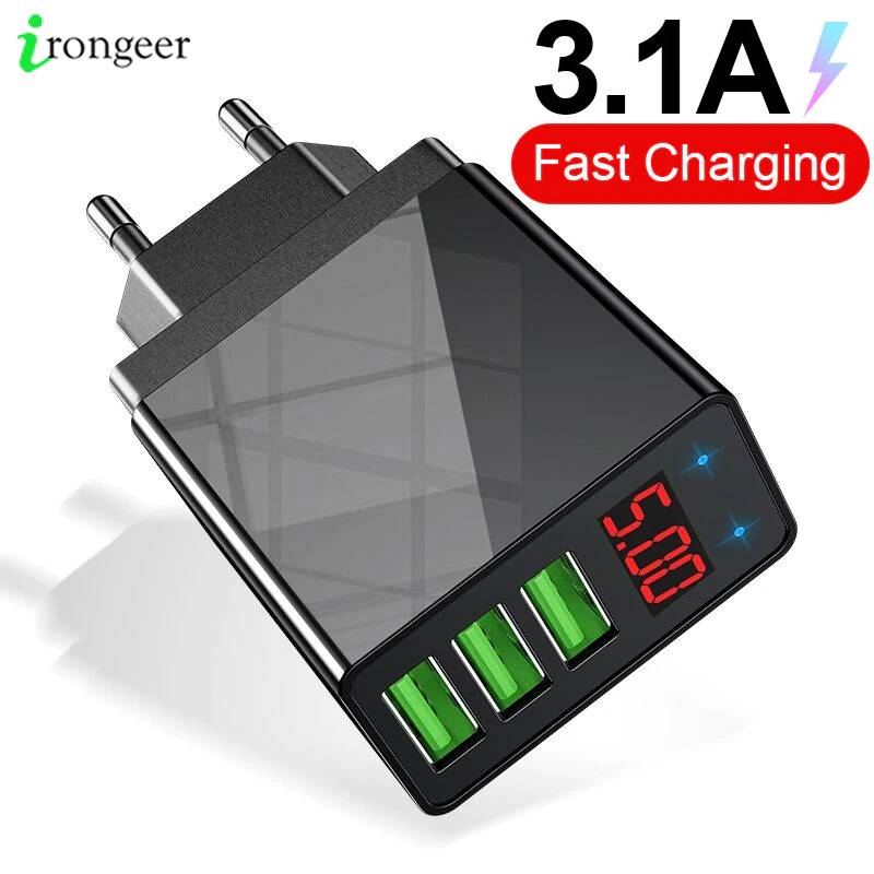 Быстрое зарядное устройство 3.04.0 USB, зарядное устройство для iphone, Samsung, планшета, ЕС, США, настенный мобильный телефон, адаптер для быстрой зарядки