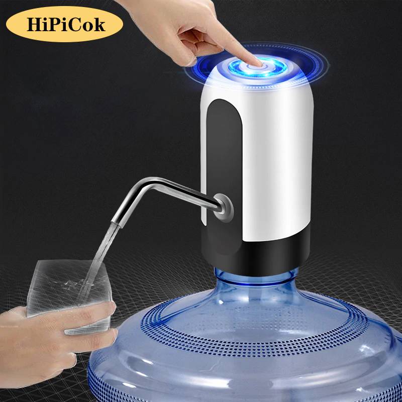 Водяная бутылка HiPiCok с USB-зарядкой, автоматический Электрический диспенсер для воды, помпа с автоматическим переключением, диспенсер для питьевой воды