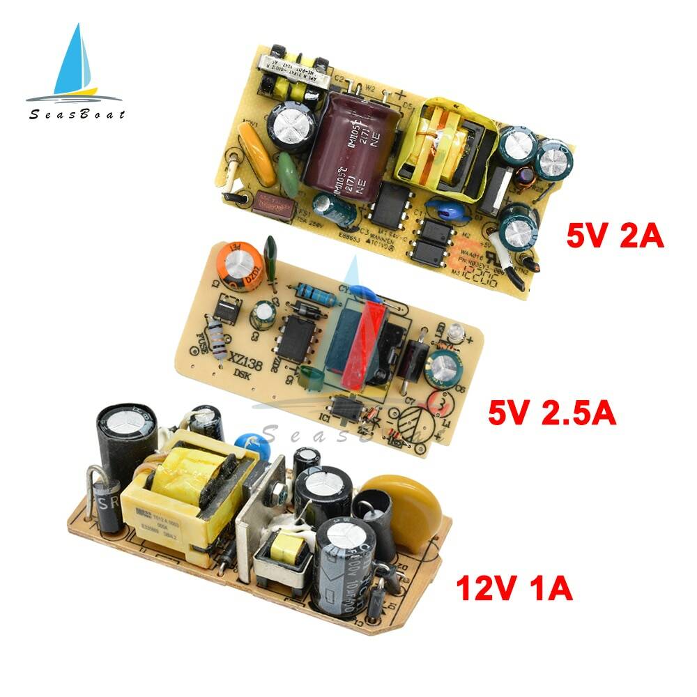 Модуль импульсного источника питания AC-DC, 5 В, 2 а/2,5 А, 12 В, 1 А, голая схема, 220 В до 5 В, 12 В, плата для замены/ремонта